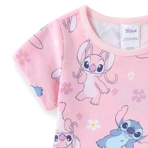 Disney Lilo & Stitch Girls French Terry Skater Dress with Headband for Big Kids4