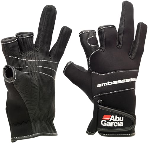 Abu Garcia Guantes Elásticos accesorios de pesca deportiva ligeros y cómodos