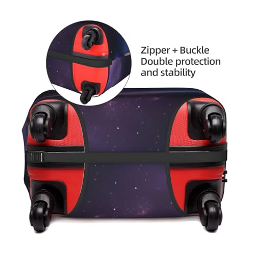 Galaxy Print Protective Suitcase Cover Washable Travel Luggage Protector with Concealed Zipper4