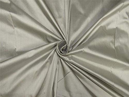 Soie Dupioni Gris Tissu Élégant pour Décoration Salon et Robes de Bal