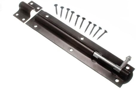 One Stop DIY 3 x HEAVY DUTY TOWER BOLTS SLIDE GATE LATCH BLACK JAPANNED STEEL 200mm NEW