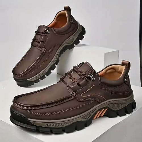 Men's Orthopedic Comfortable Breathable Leather Slip-On Loafers3