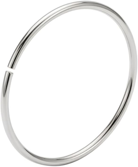 24 Gauge (0.5mm) 9K Solid Gold Seamless Continuous Tiny Hoop Nose Ring Piercing Body Jewelry