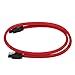 Produktbild VERAWE 50CM SATA 3.0 III SATA3 7pin Datenkabel 6 Gb/s SSD Kabel HDD-Festplattendatenkabel mit Nylon Sleeved Premium Version (rot)