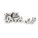 Uxcell a16051600ux0480 M6x18mm 316 Stainless Steel Phillips Machine Screws Silver Tone (Pack of 10)