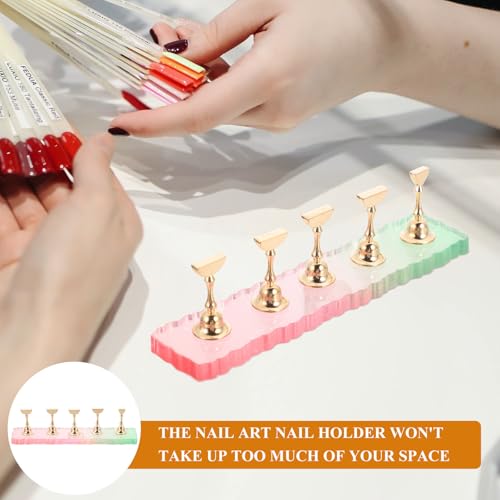 Soporte de Práctica para Uñas Acrílico con Base Gradiente miniatura 5