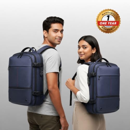 Image of KARRIER Vacuum Compression Backpack for Men & Women - 3-in-1 Travel Bag with Built-In Compression System, 17.3 inch Laptop Sleeve & Cabin-Friendly Design
