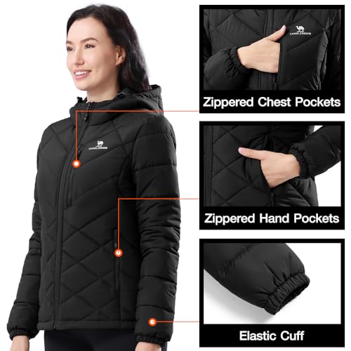Image of CAMEL CROWN Men's 3-in-1 Ski Jacket Warm Winter Coat Mountain Snow Jacket for Rain Outdoor Hiking