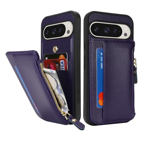 Image of Cavor for Google Pixel 9 Pro XL Case Wallet with Card Holder, Purple