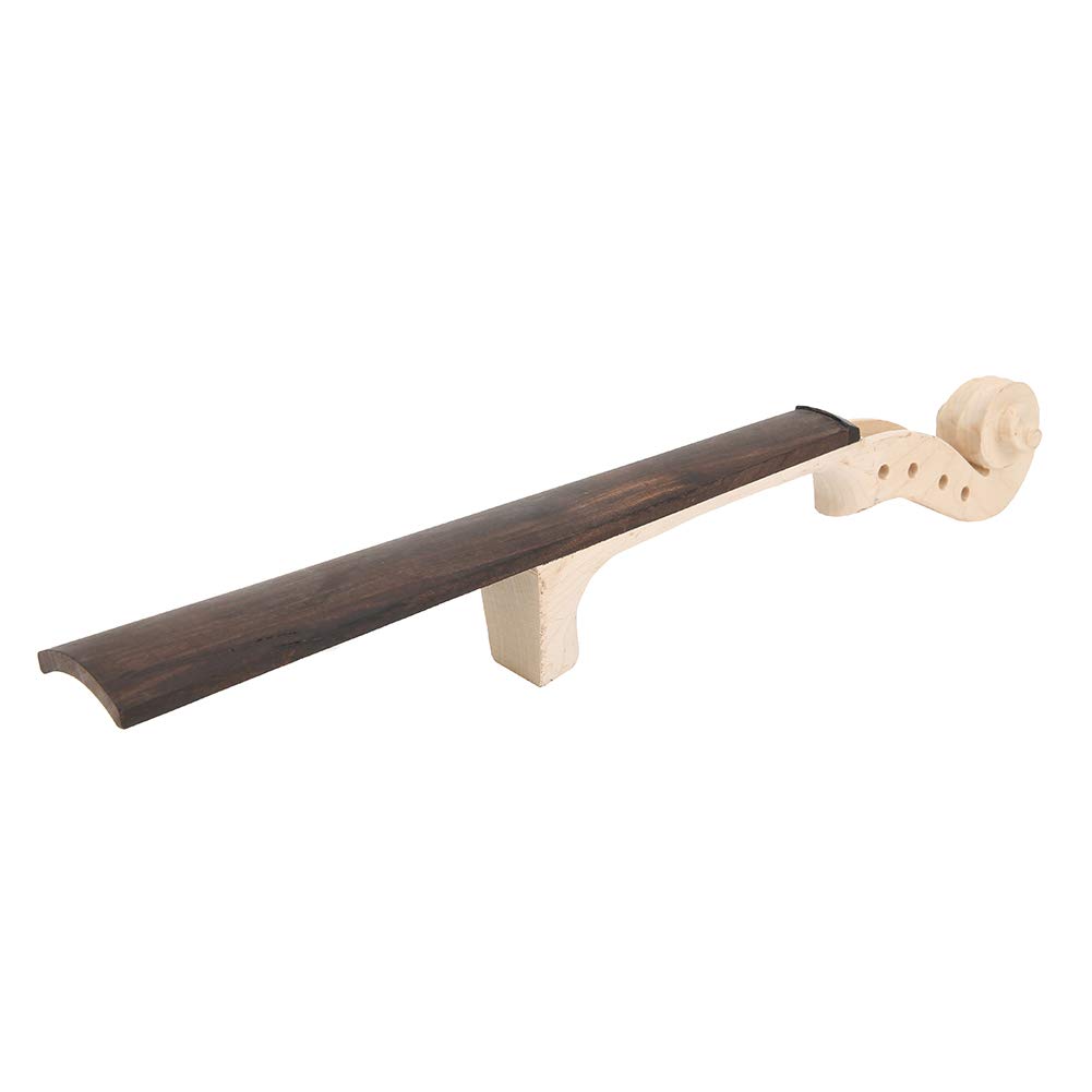 RiToEasysports Manico per Violino, Tastiera in Acero e Ebano Accessori per Liuteria per Violino per 4/4 (Manico di Violino