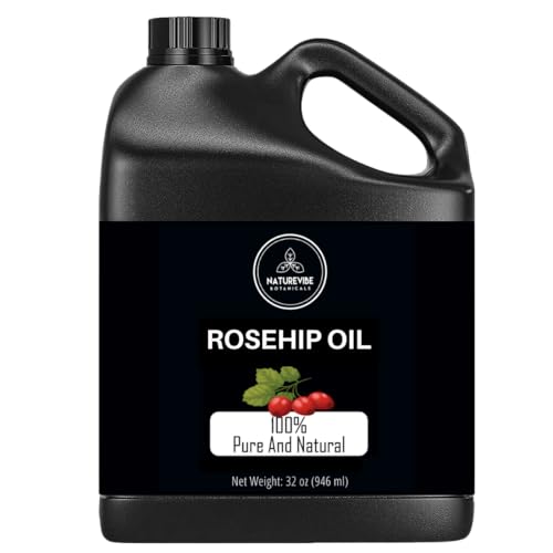 Naturevibe Botanicals Rosehip Oil 32 Ounces | 100% Pure and Natural | Great for Skin Care and Hair Care