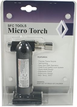 Micro-Flame Butane Torch Soldering Jewelry Hobbies Self Igniting SFC Tools14-300