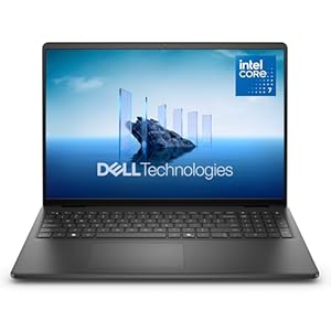 Dell 16 Laptop DC16250-16 FHD+ (1920x1200) Display, Intel Core 7 Series 1, Intel UHD Graphics, 16GB DDR5 RAM, 1TB SSD, Windows 11 Home, Fingerprint Reader, Backlit UK Keyboard – Carbon Black
