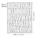 10 Sheets 500 Pcs Vinyl Letter Stickers, 2 inch Self-Adhesive Alphabet Numbers Stickers Waterproof Mailbox Numbers Sticker Letters for Mailbox,Window, Door,Cars,Boats,Address Number(2 inch,White)