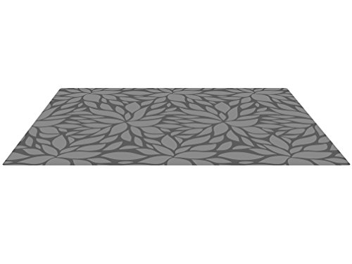 Premium Stylish Foam Floor Mat | Cushy-Soft & Thick | Waterproof, Easy-To-Clean, Hypoallergenic, Non-Toxic, Pet-Friendly, Portable | Baby Play Mat, Yoga Mat, Exercise Mat - Large Grey Botanical Garden #TOP2
