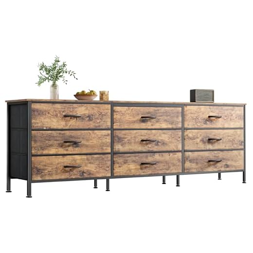 Huuger 63 Inch Dresser with 9 Drawers