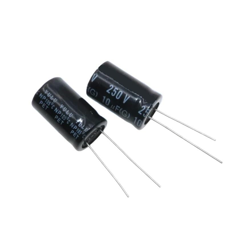5PCS Audio Frequency Crossover NP Non-Polar Aluminum electrolytic Capacitor 250v 10uf 13X20mm