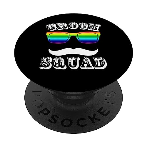 Escuadrón de novio, despedida de soltero y cena de padrinos de boda PopSockets PopGrip Adhesivo