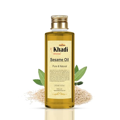 Khadi Omorose Sesame Carrier Oil (Pure & Coldpressed) -210 ml
