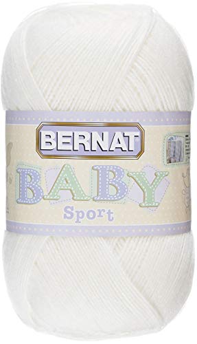 Image of Bernat Baby Big Ball Sport Yarn, 12.3 oz, Gauge 3 Light, 100% Acrylic, Baby Ecru