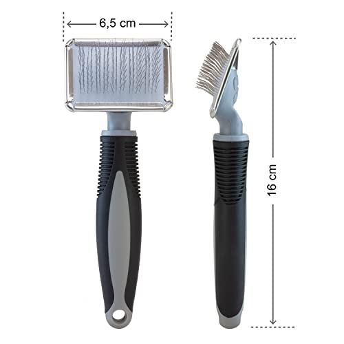 Miniatura 4 de Arquivet Carda Con Púas Metálicas Para Mascotas 16 X 6,5 Cm - Cepillo Pelo Para Perros - Cuidado Del Pelaje Con Mango Ergonómico - Quitapelos - Peinado Fácil - Accesorios De Higiene Caninos