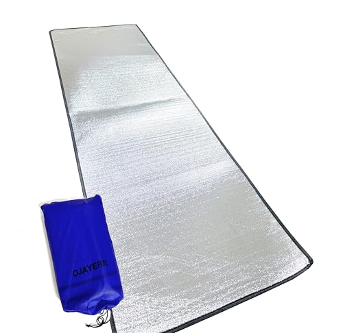Camping Mat Foam Foil Blanket for Camping Foam Pad Insulating Foil Mat Sleeping Tent Pad Thermal Aluminum Camping mat for Reflecting Heat, 78 x 39 inches