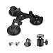 Acxico 1Set Triple Suction Cup Car Holder Mount for GoPro Hero 10 9 8 7 6 5 DJI OSMO Camera