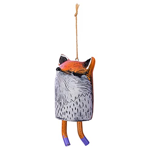 Vintage Rustic Hanging Animal Wind Chimes, Wind Chimes For Outside, Boho Handmade Resin Windbell, Wind Bells Animal Crafts For Garden Yard Patio Outdoor Decor Ornaments Gift (Fox) #TOP1