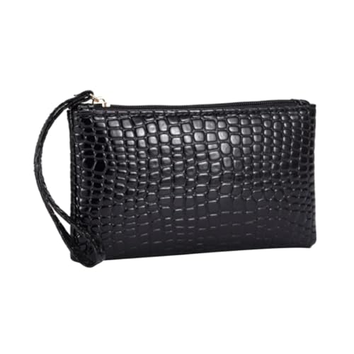 TEMPNAP Bolso Tamaño Mini y Gran Capacidad de Mano Negro Diseño Estampado Material de Algodón y Pu Cena para Mujer Adecuado para Bodas y Fiestas