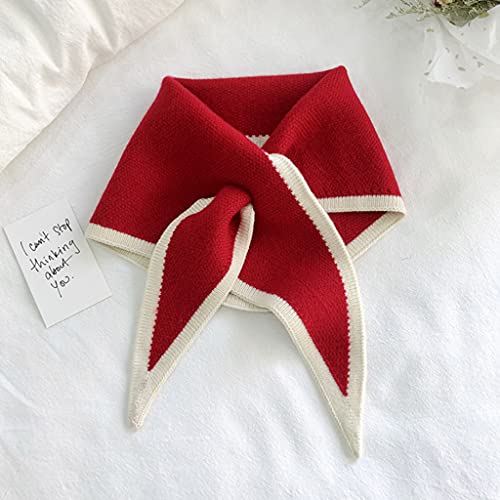 Triangular Scarfs For Women Scarf Women Korean Version Knitted Wool Collar3