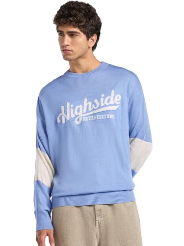 Image of Bewakoof Acrylic Men's Round Neck Sweater