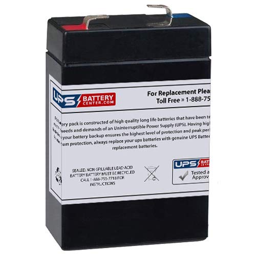 UPSBatteryCenter 6V 2.8Ah F1 Compatible Replacement Battery for Power Patrol SLA0895