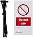 Caledonia Signs 53434 englisches Schild „Do not use“, Sicherheitsetiketten, doppelseitig verwendbar, 10 Stück
