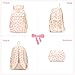 GSenhui Schulrucksack Set Mädchen Schulrucksäcke Aesthetic 3-Teilig Schulranzen Schleife Rucksack Kinder mit Schultertasche und Kleine Geldbörse School Backpack Studenten