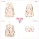 GSenhui Schulrucksack Set Mädchen Schulrucksäcke Aesthetic 3-Teilig Schulranzen Schleife Rucksack Kinder mit Schultertasche und Kleine Geldbörse School Backpack Studenten