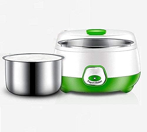 RUJEM Yogurt Maker Machine, Stainless Steel Inner Container Electric Yogurt Maker Stainless Steel 1 Liter Automatic Yogurt Maker