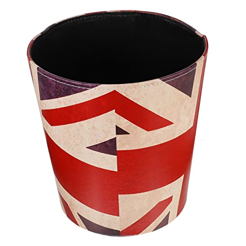 GREENADSCAPE 1pc Vintage Retro Waste Bin Union Jack Faux Bin for Home Office Kitchen