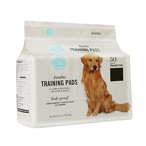 Image of Martha Stewart for Pets Jumbo Training Pads for All Dogs and Puppies | Extra Large Dog and Puppy Pads | High Quality, Super Absorbent | 28 inch x 30 inch, 50 Ct