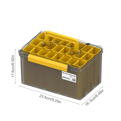 Boîte de matériel de pêche étanche à compartiments modulables pour appâts - 7