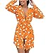 Women's Robe Plus Size Floral Bathrobe Lightweight Soft Kimono Robes Long Sleeve Loungewear Nightgown