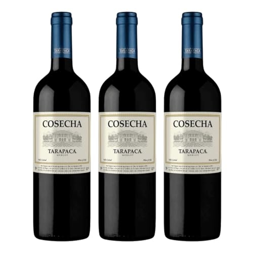 Kit 3 Vinhos Tinto Tarapacá Cosecha Merlot 750ml