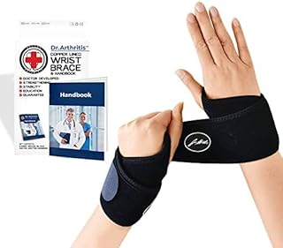 Doctor Developed Wrist supports / Wrist brace - Relief for carpal tunnel, wrist injuries, wrist support for arthritis, hand support, hand & wrist braces, wrist strap and Doctor Handbook (2 Pack)