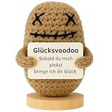 Glücksmoment - DAS ORIGINAL | Handgefertigter gehäkelte Glücksbringer | Trostspender | Motivation & Anti Stress | Pocket Hug | Mutmacher | Emotional Support | Seelentröster (Kind)