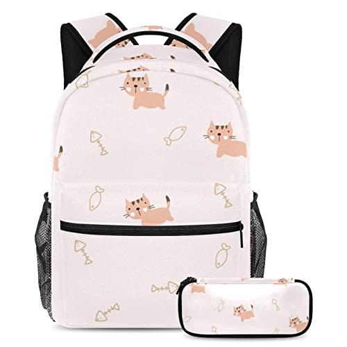 Sac à dos chat avec trousse, le cadeau de rentrée parfait pour garçons, filles et adolescents