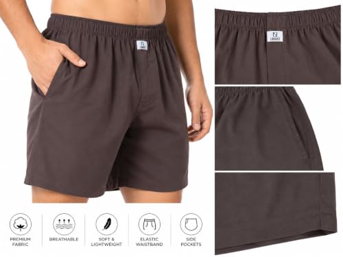 Image of Longies Men's Cotton Printed Regular Boxer Shorts