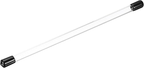 Miniatura 29 de MECCANIXITY Tubo de Almacenamiento Transparente 23x25mm Pequeño Tubo de Plástico Redondo con Tapas Botella Contenedor Rígido 300mm/12 Pulgadas