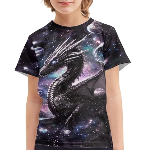 Image of Kids Graphic T-Shirt Boys Girls Novelty Tees Top Short Sleeve Shirts Summer Blouses 3-16