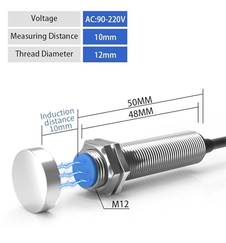 Sensor magnetico M8 tipo empotrado para sistemas de paso residencial 2