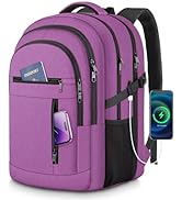 Extra Large Travel Backpack, 17 inch Laptop Backpack for Men Women with USB Charging Port, Anti T...