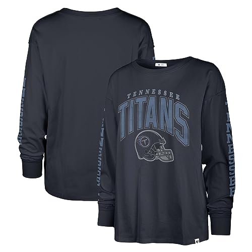 47 Women's Navy Tennessee Titans Tom Cat Lightweight Long Sleeve T-Shirt